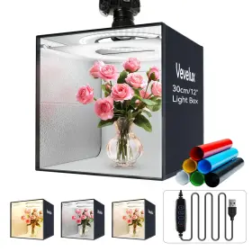 Zd30 Vevelux Photo Studio Light Box Photography 12 Inch X12 Professional Dimmable Shoot