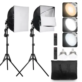 Vevor Syrgzmtz1616xk6dgv1-v1227 16 X Inch Softbox Lighting Kit Tripod Stands And Remotes For Portraits