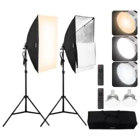 Syrgzmtz20283z1tcv1 Vevor Soft Box Lighting Kit 20 Inch X 28 3-continuous Effects Tripod Stand
