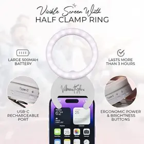 Vibrantglow 196852607976 Phone Ring Light Clip On - Rotatable Selfie For Tablet L #2