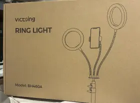 Bh460a Victsing 8 Dual Selfie Ring Light With Stand And Phone Holder