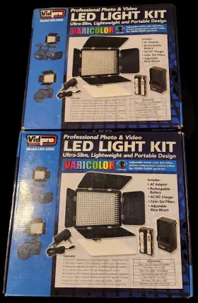 Led-420 Vidpro Professional 416 Led On-camera Photo And Video Light X2