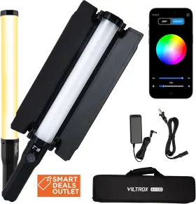 2770lux Viltrox 2770lux/0.7m Rgb Led Light Stick 22 Inch Double-sided Handheld Ligh