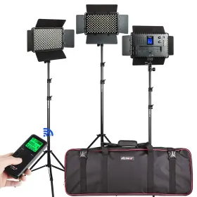 Jyc-03064 Viltrox 3 Pack Bi-color 45w/4700lm Dimmable Studio Video Light Kit With 75 Inch