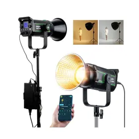 Q-614-03303 Viltrox 200w 22000lm Bi-color Bowens Mount Led Photography Lighting 79000lux 1m App