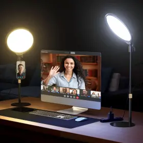 Vimose 313113028060 Ring Light With Stand For Zoom Meetings 360 Rotate 10.5 Inch Lighting Com