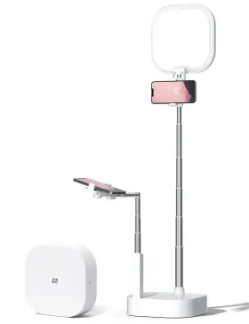 Viozon 958444975719 Extendable Selfie Stand Height&angle Adjustable Overhead 360 Rotate 2 Phone