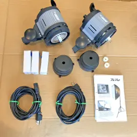 Viper 904143420324 Pair 2 1000 Watt Continuous Video And Photography Light Heads - Tested