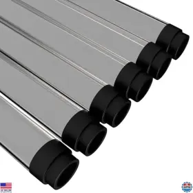 B09x2623g7 Visit The Kastlite Store T8 Led/fluorescent Tube Guard - 46-3/8 Inch Smoke/grey Diffuser 6 Pack