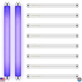 B0d73rlnn5 Visit The Qualirey Store 10-pack Bug Zapper Bulbs - 10w Tubes For 20w Indoor Zappers 13-inch