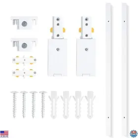 Iht1mw2 Visit The Vanoopee Store 6.6ft H Track Lighting Kit - White Rails With End Caps And Live Feed