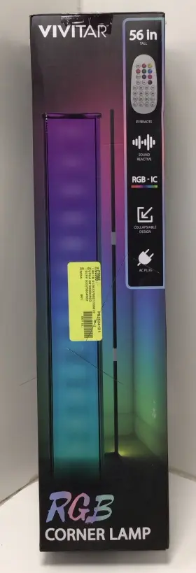 5470424 Vivitar Rgb Sound Reactive 56 Inch Corner Light With Remote