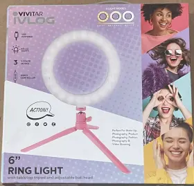 04067 Vivitar 81066 Ring Light 6 Inch Ivlog Usb Powered With 3 Modes #2
