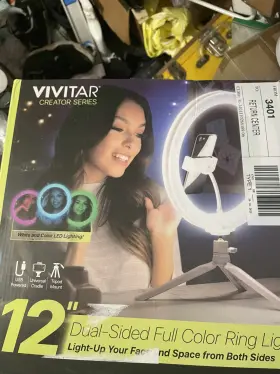V3d12rlrgb Vivitar Look- 12 Inch Full Color 3d Ring Light With Tripod And Adjustable Ball Head