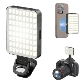 Fd128 Vrig Express Magnetic Selfie Light 128 Led Phone With Metal Cold Shoe And Clip