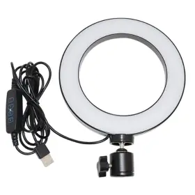Abc805003 Walway 6 Inches Led Selfie Ring Light With Hot Shoe Adapter For Live Stream/makeup/y