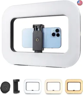 Wbloomsi 768531940188 Smartphone Video Rig With Light Handheld Ring Selfie Kit Led Mobile