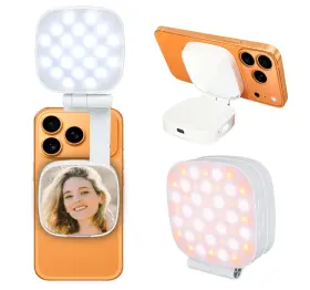 Dj-007 Wbloomsi Selfie Light For Phone Magnetic 3-in-1 Ring With Mirror Compatible Wi