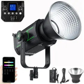 Wy-ninja20 Weeylite 200w 5600k Led Video Light Continuous Output Photography Lighting With Cri 9