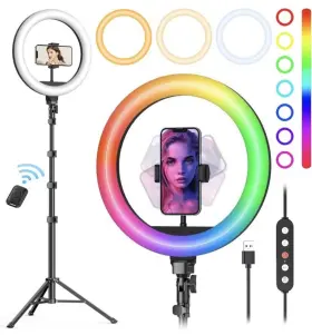 Rl201w Weilisi 313105076079 10 Inch Selfie Ring Light With Tripod Stand And Phone Holder