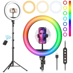 Holders38 Weilisi 761344531963 12ftft Ring Light With Stand 72ftft Tall And 2 Phone Color Modes