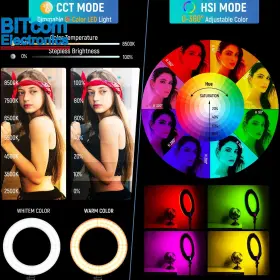 Weiying 313107158162 18 Inch Rgb Ring Light App Control With Stand And Phone Holder/r #2