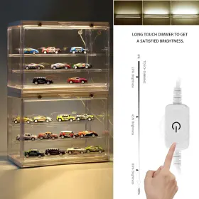 W-toy-2022011801 Welloux Transparent Showcase Box With 4000k Natural White Stylish Lighting System #3