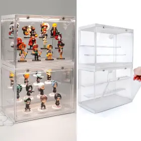 W-toy-2022011801 Welloux Transparent Showcase Box With 4000k Natural White Stylish Lighting System