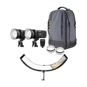 5713m-westcott Westcott Fj400 Ii Strobe 2-light Backpack Kit With Fj-x3 M Trigger Bundle