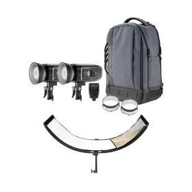 5713s-westcott Westcott Fj400 Ii Strobe 2 Light Backpack Kit With Fj X3 S Trigger Bundle