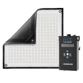 7701-k Westcott Flex Cine 1x1ft 55w Bi-color Mat Light Kit With Pro 9.5ft Stand