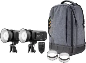 Fj-x3 Westcott 810164331328 Fj400 Ii Strobe 2-light Backpack Kit With M Wireless Trigger