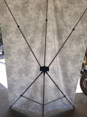 Westcott 817967002356 X Drop Wrinkle Resistant Backdrop Kit Clowdy Foggy Grey 5 7ft Fast Sh #2