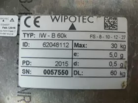 62048111 Wipotec Iw-b-60k Iw-b 60k Id 30 Kg Load Cell Iwb60k Iw-b60k #3