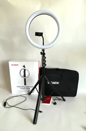 Zj01 Wonew 12 Inch Selfie Ring Light With Tripod Stand Streaming Make-up Photo Video