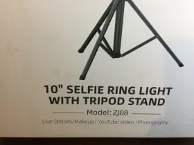 Zj08 Wonew 10 Inch Selfie Ring Light Tripod Stand For Streaming Make-up Photo Video #3