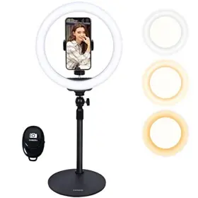 Ds-r10 Xeneo 10 Inch Desktop Selfie Ring Light With Stand And Phone Holder For Iphone An