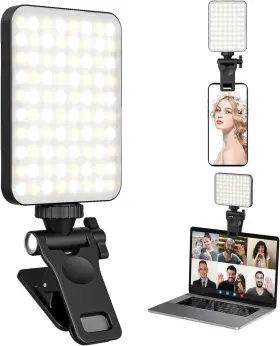 Xj-71 Xinbaohong Rechargeable Selfie Light Clip Fill For Phone Laptop Black