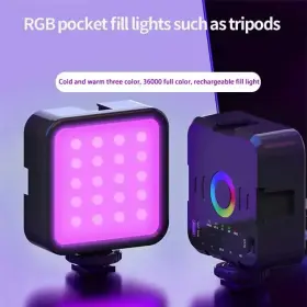 Xmsj 445006016083 Adjustable Mini Rgb Hot Boot Fill Light Live Photography Led Portable Mobile Cam
