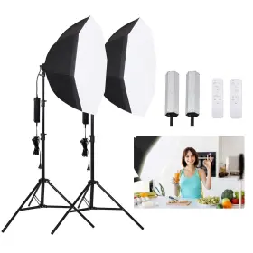 Fx-qb200 Xpaisyqc Portable Continuous Photography Lighting Kit 95cm/37.5 Inch Octagon Professional
