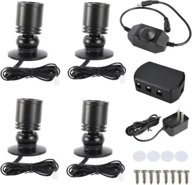 Yae First Trading Co. Itd 711181244403 Yaeccc Dimmable Led Mini Spotlight Jewelry Showcase Display Lights Black Shell S