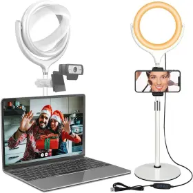 Yarrashop 612520808051 Computer Ring Light With Stand For Desk - 8ftft Desktop Circle V