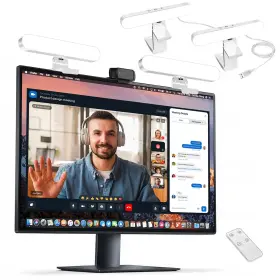 F-663 Yayusi Dual-lamp Video Conference Lighting Led Streaming Light With Remote And Touc