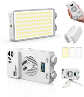 Ul26 Yeaki 40w Portable Led Video Light 4000mah 3000-7000k Cri/tlci 95 215g Le
