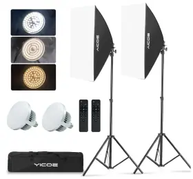 X27.5 Yicoe Aa-09 Softbox Lighting Kit Photography 2x19.7 Inch Continuous