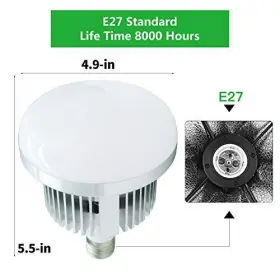 F-0008 Yicoe Led Light Bulb 85w 5700k Energy Saving With E27 Mount For #3