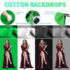 Yisitong 313090696641 Photography Studio Continuous Lighting Kit Softbox Umbrella Set With 4 Backdrops #2