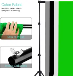 Yisitong 313090696641 Photography Studio Continuous Lighting Kit Softbox Umbrella Set With 4 Backdrops #3