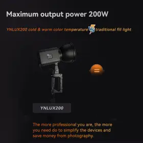 Ysx0730689685808cz Yongnuo Ynlux200 Handheld Video 200w High Photography A2d6 #3