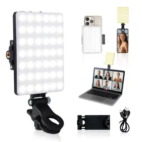 Yk-sl-015 Yske Yske-selfie Light Clip On Phone For Video Calls& 4.1x3.0 In White